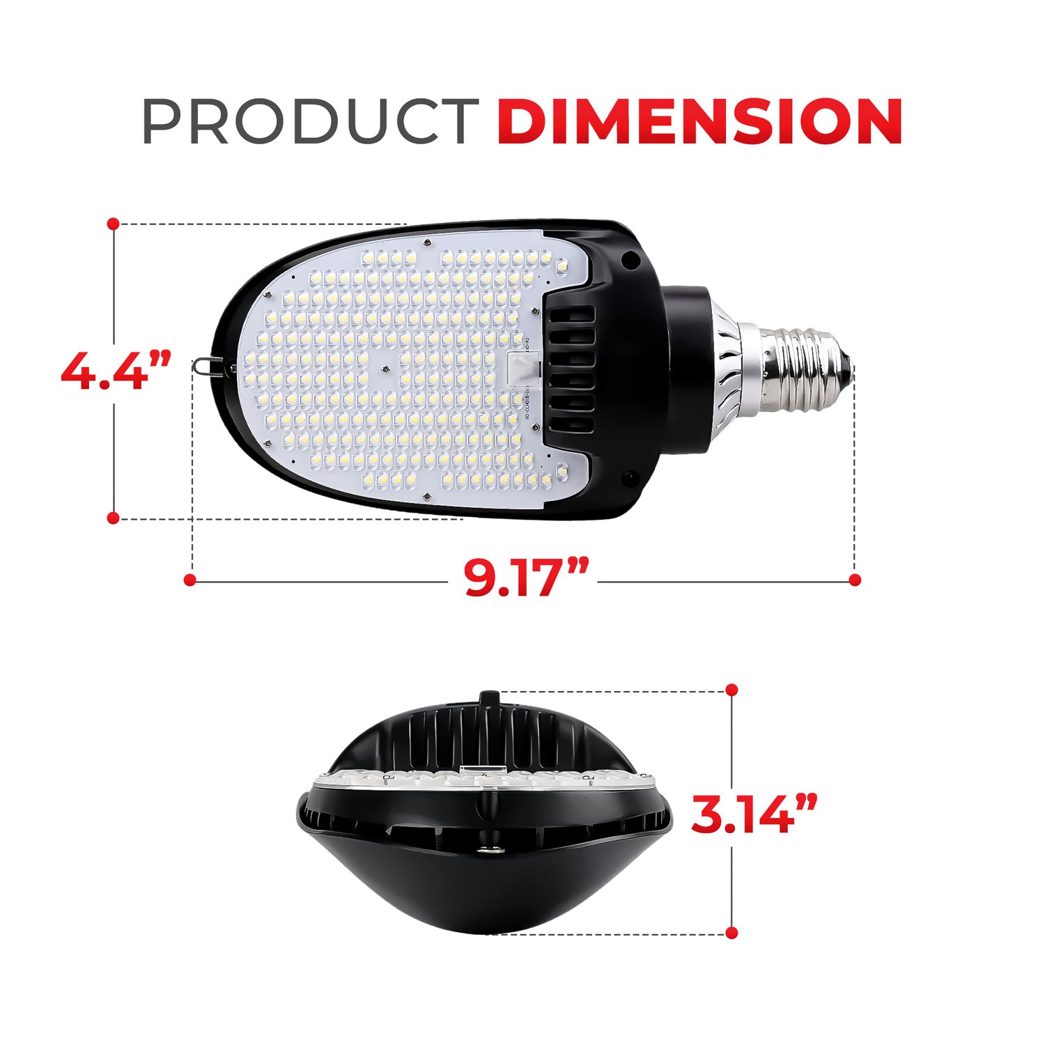 36W Retrofit Bulb - Single Sided - E26 Medium Base - 5700K - UL/DLC Approved