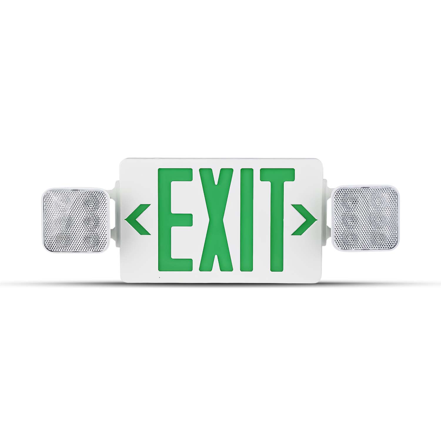 LED Emergency Exit Combo - Red Letters - Universal Mount - 90+ Minutes Backup - UL Listed