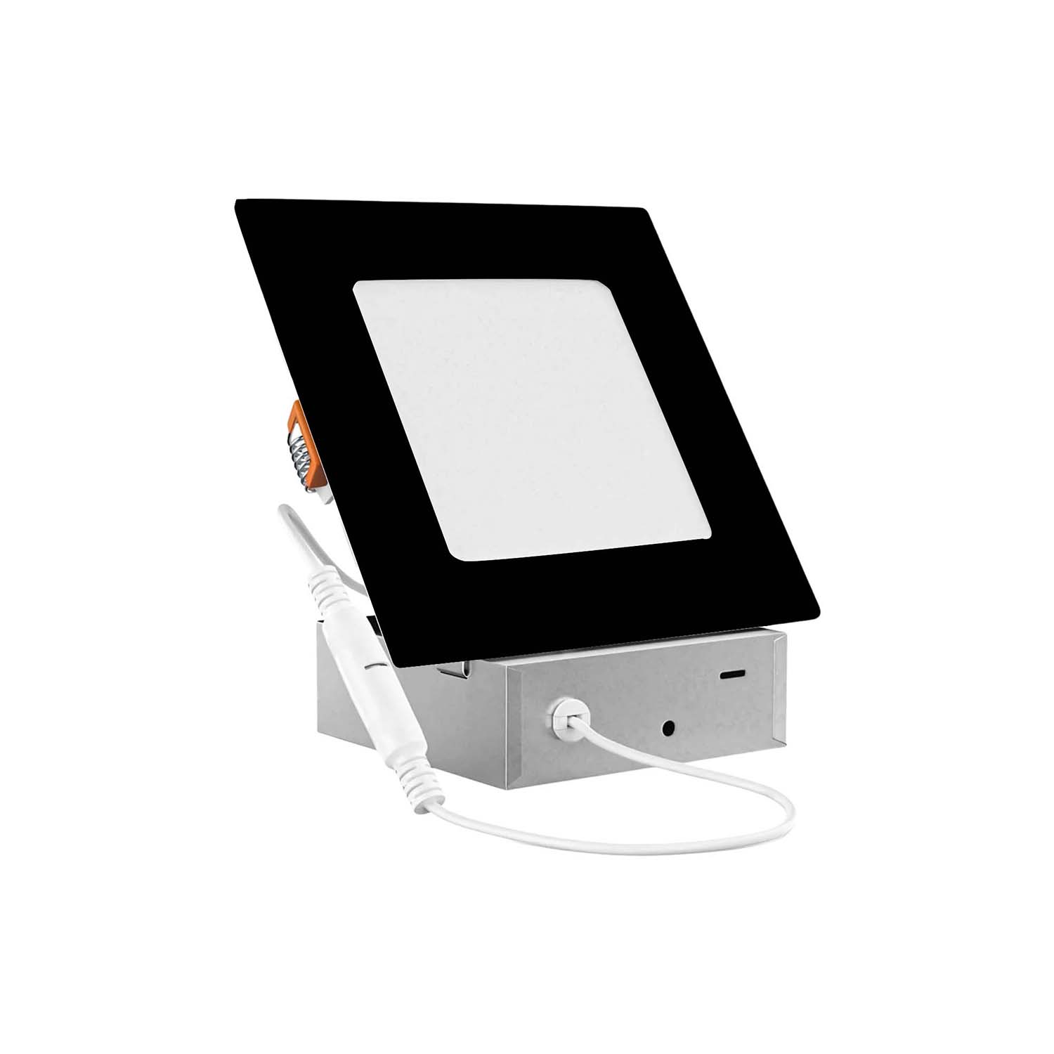 4" 12W LED Square Slim Panel 100-277V, 960 Lumens, 5CCT Selectable, Triac & 0-10V Dimmable, ETL Certified