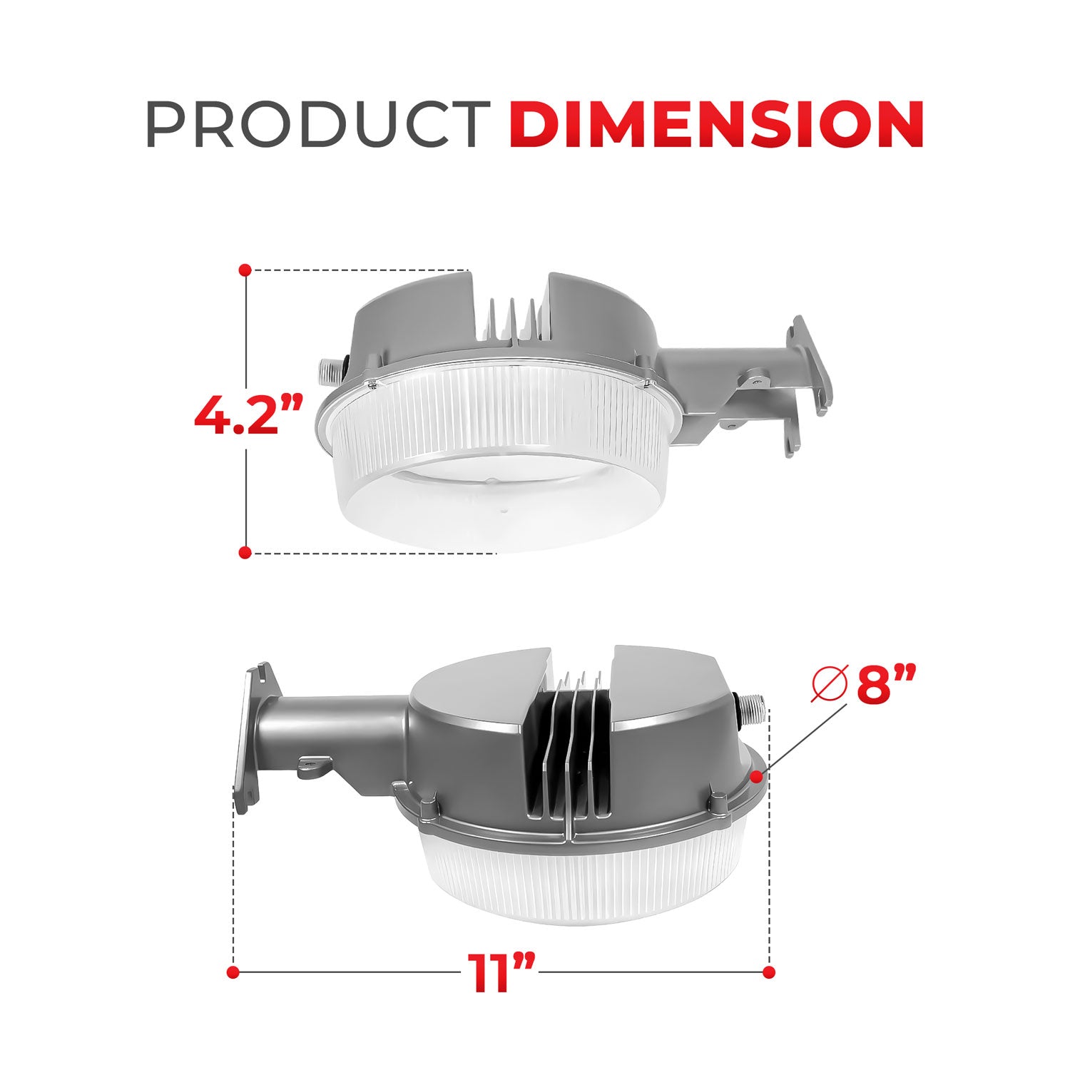 45W Dusk to Dawn Barn Light – Bright Illumination for Enhanced Security - 5000K