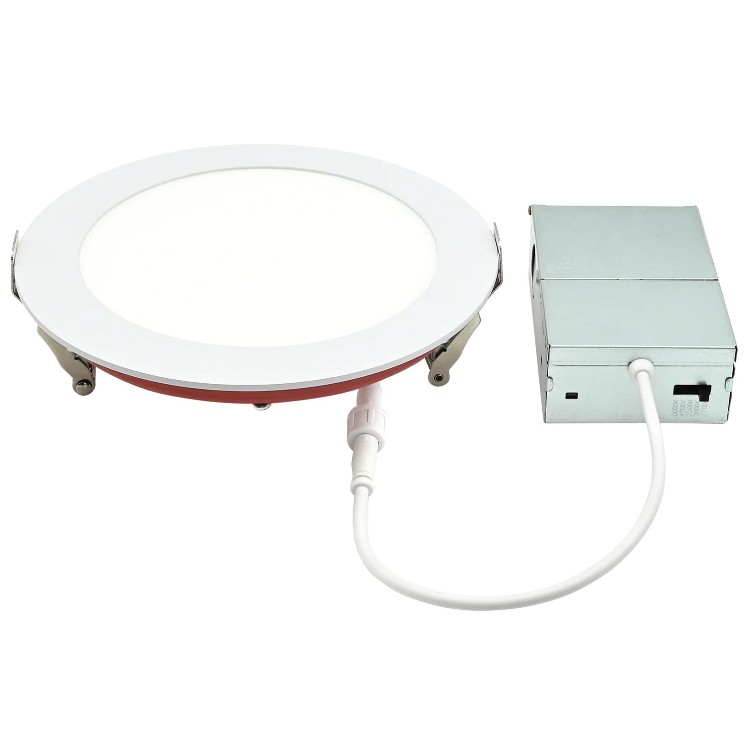 6" Fire-Rated LED Canless Downlight | 15W | 1200lm | 5CCT Selectable | IC Rated | Dimmable | ETL & Energy Star – 6C-15W-5CCT-FR