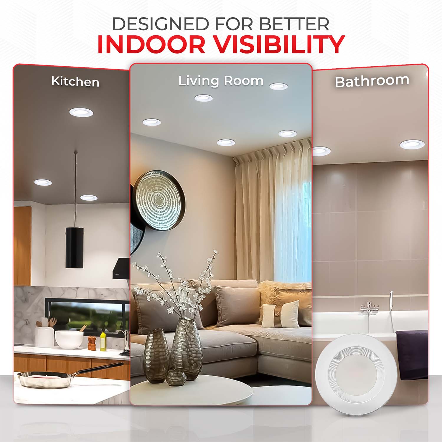 6" Retrofit Recessed Downlight - 15W - 1200 Lumens