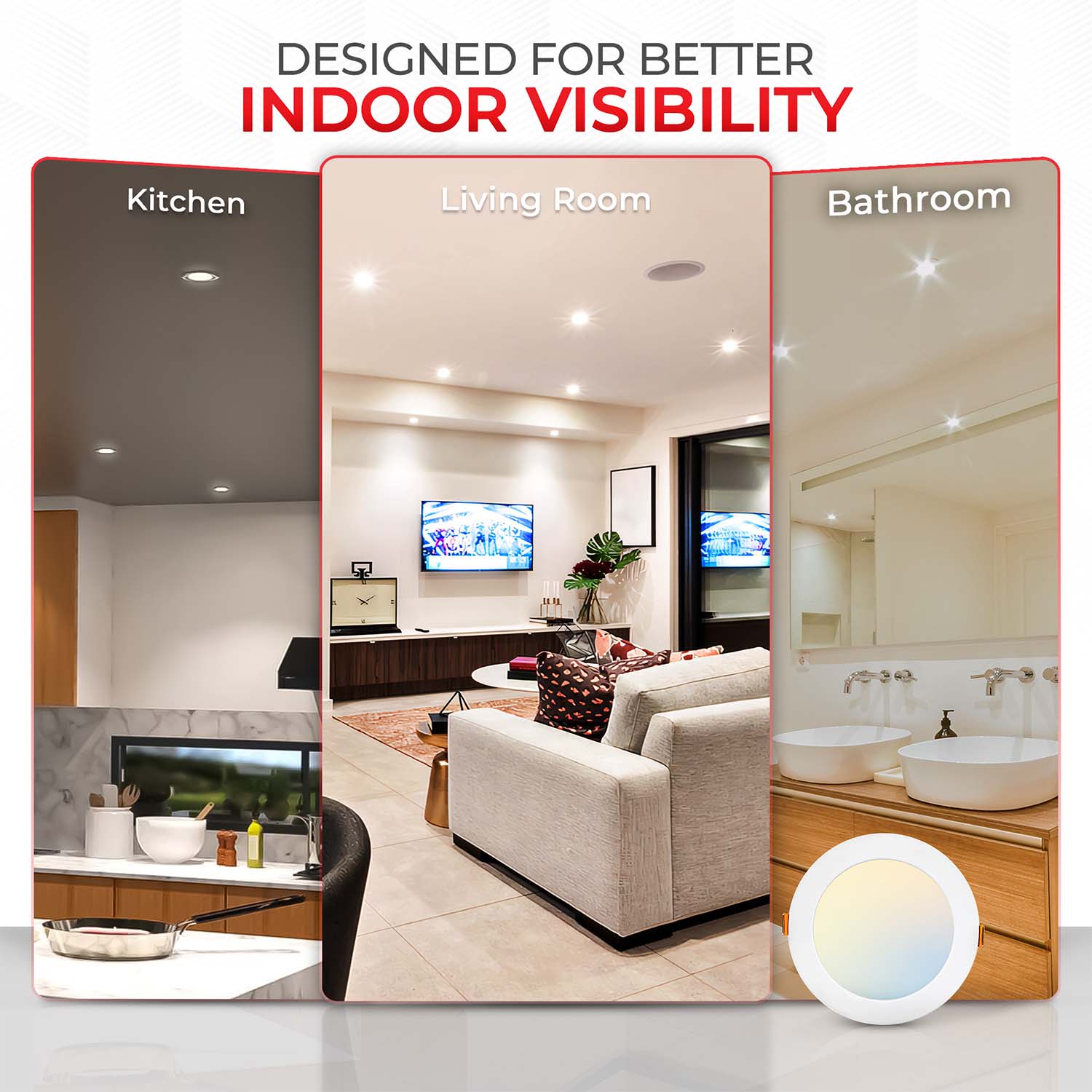 6 inch LED Slim Panel Downlight 5 CCT Selectable | 2ND6-S3-12W-5CCT