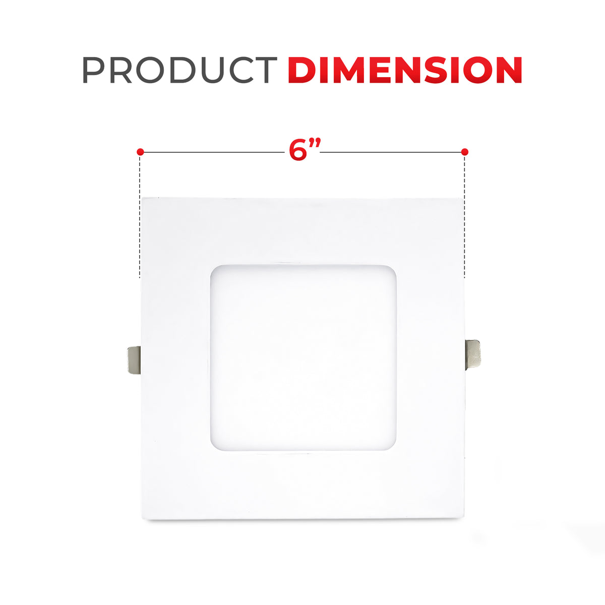 6 Inch 12W Square Panel Downlight 5CCT Selectable | FD6-S3-12W-5CCT