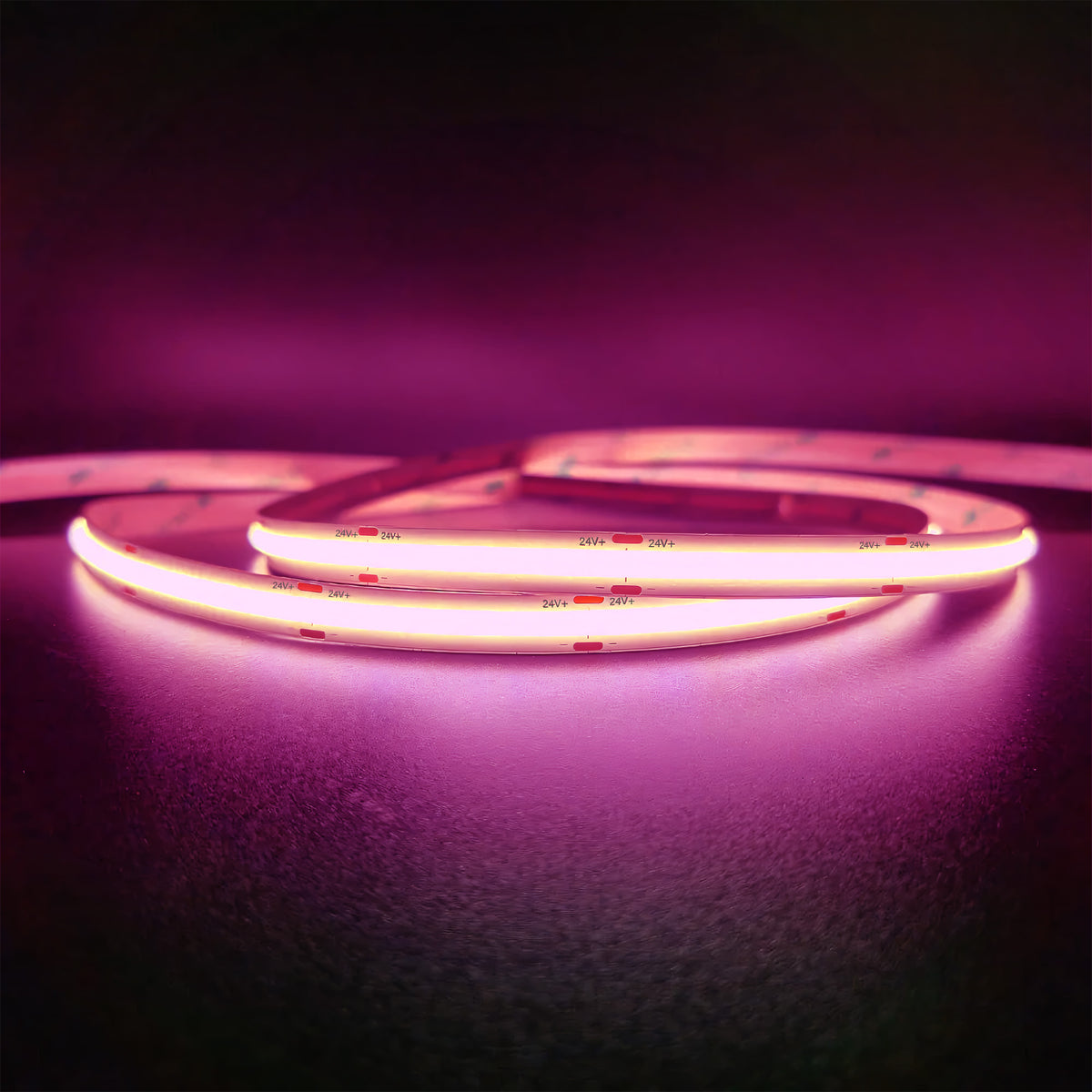 CL-Series Monochrome 24V DotFree COB LED Strip Light IP20 - UL Listed