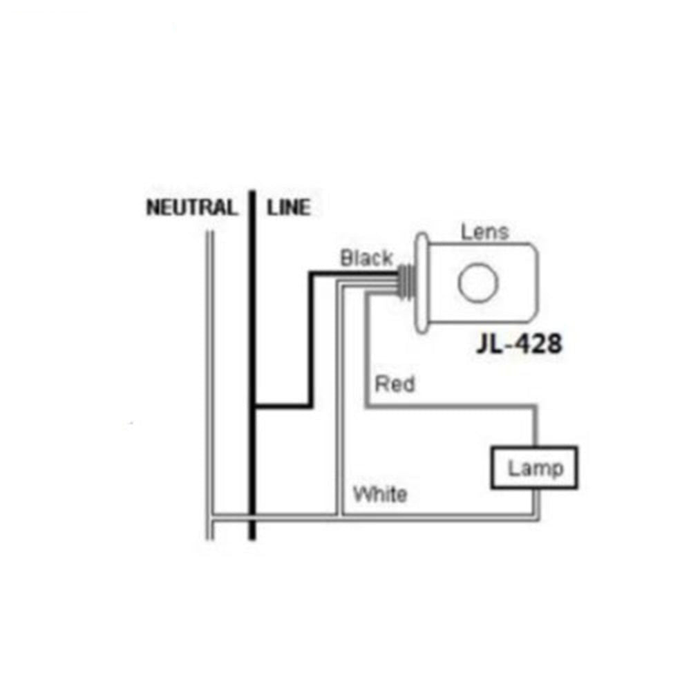 JL-428C See-To Type Photocell - Electric Switch IR-Filtered Sensor - UL Listed