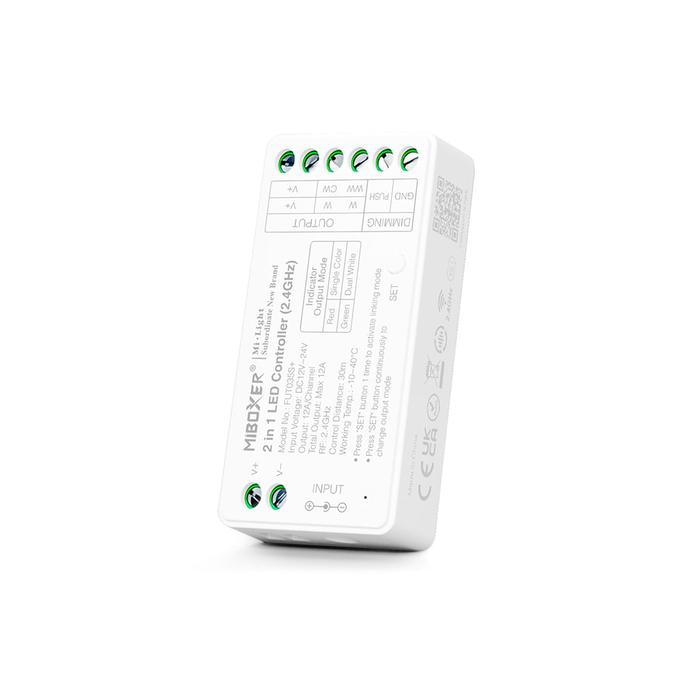 MiBoxer 2.4GHz - 2 in 1 LED Strip Controller - FUT035S+ - CCT & Single Color