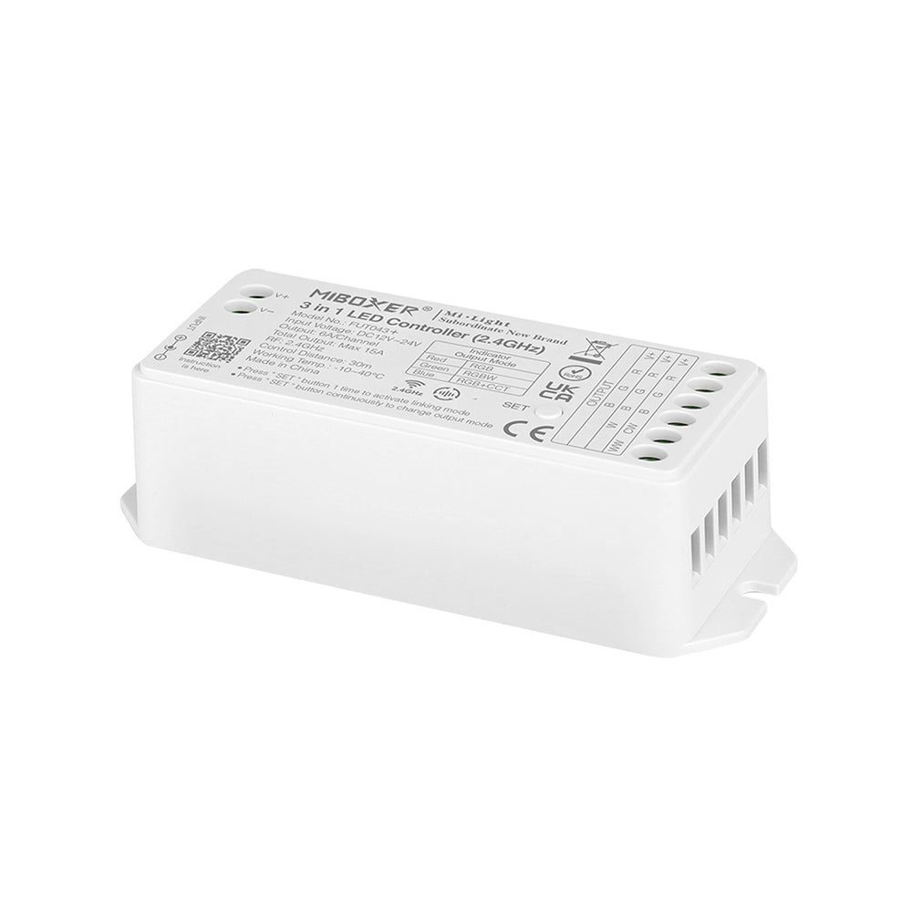 MiBoxer 2.4GHz - 3 in 1 LED Strip Controller - FUT043+ - RGB/RGBW/RGB+CCT