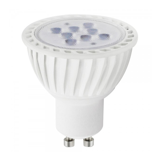 LED GU10 Bulb - 7 Watt 60 Watt Equal - 500 Lumens - Energy Star and UL listed.