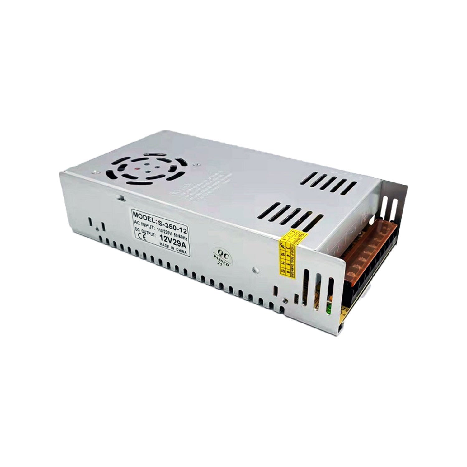 360W Indoor Power Supply - 12V 30A - Switching Power Supply - Active Fan Cooling