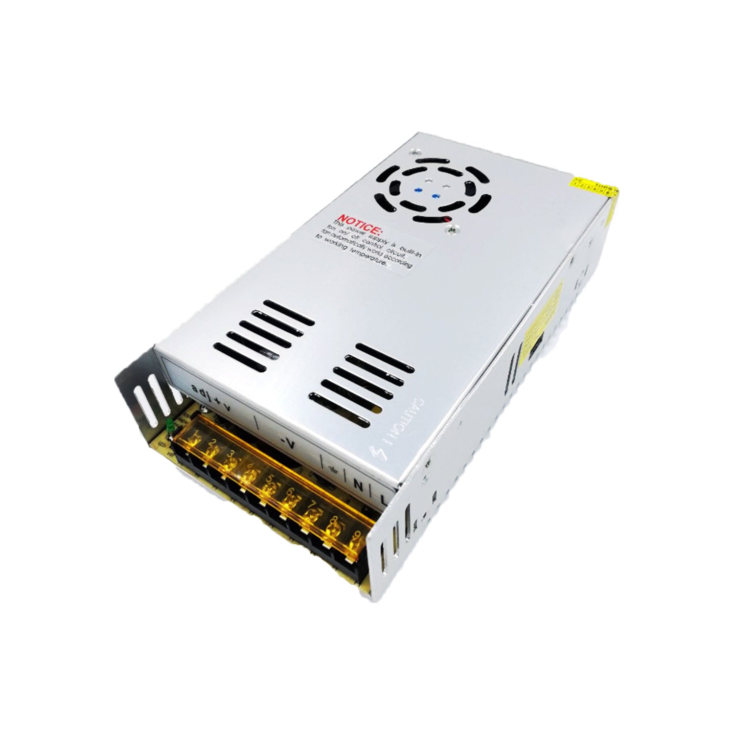360W Indoor Power Supply - 12V 30A - Switching Power Supply - Active Fan Cooling