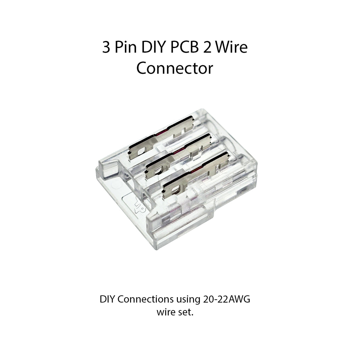 DIY PCB to Wire - 3 Pin CCT Solderless Connectors for 10mm CCT Tunable Lights