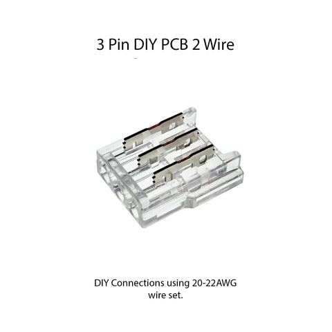 DIY PCB to Wire - 3 Pin CCT Solderless Connectors for 10mm CCT Tunable Lights