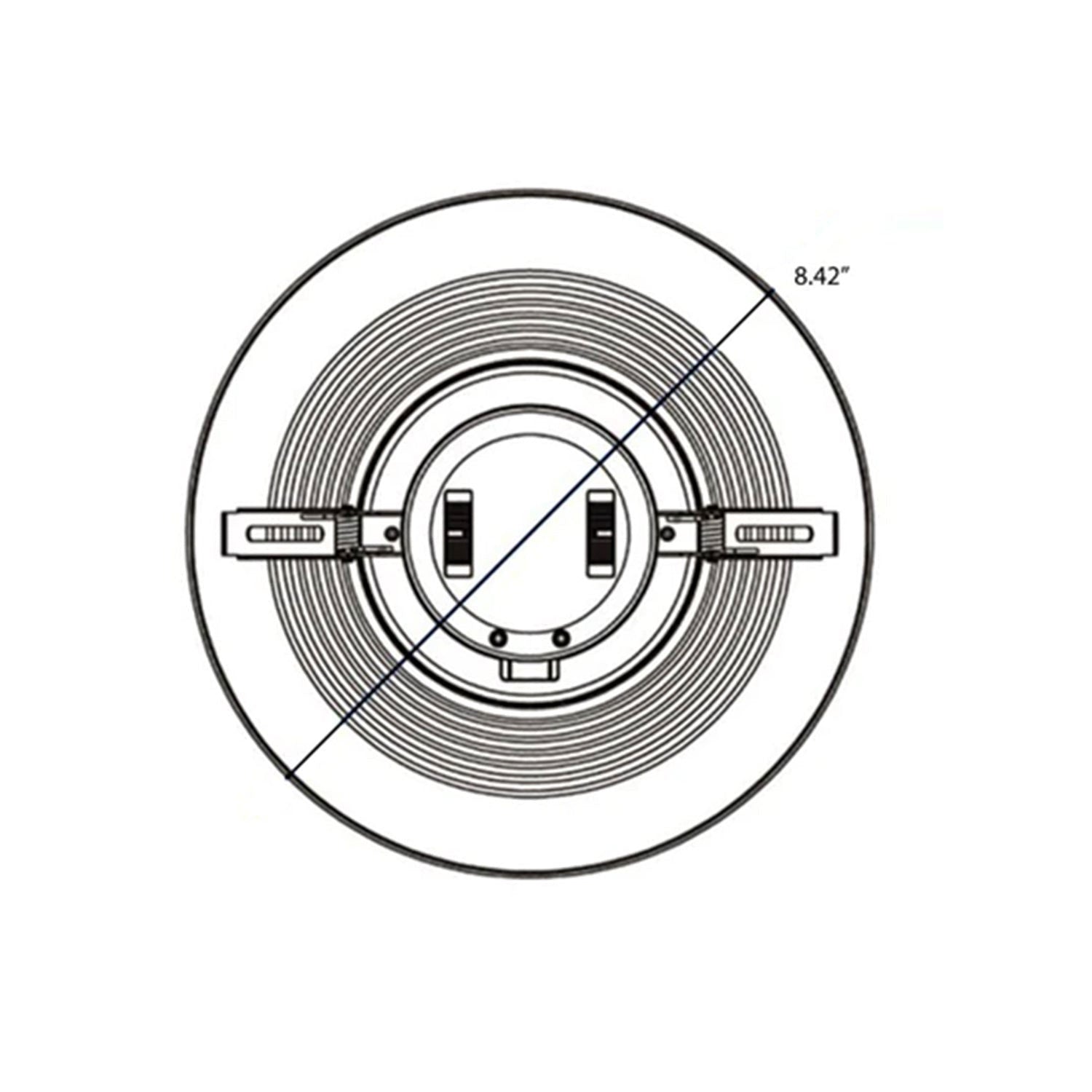 6" Commercial Downlight - 12/17/22W - 5CCT - Baffle Trim - ETL & ES Certified