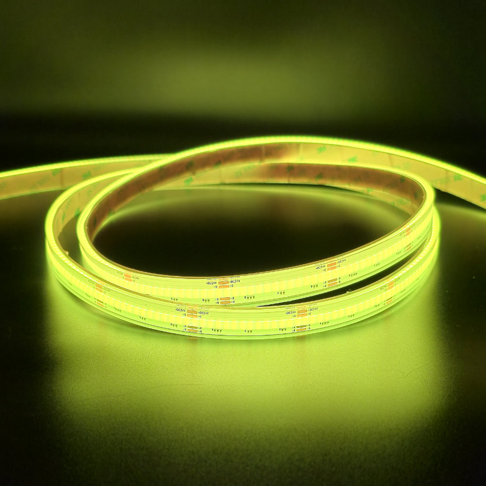 Waterproof RGB Color Changing 24V DotFree COB LED Strip Light - IP68 - UL Listed