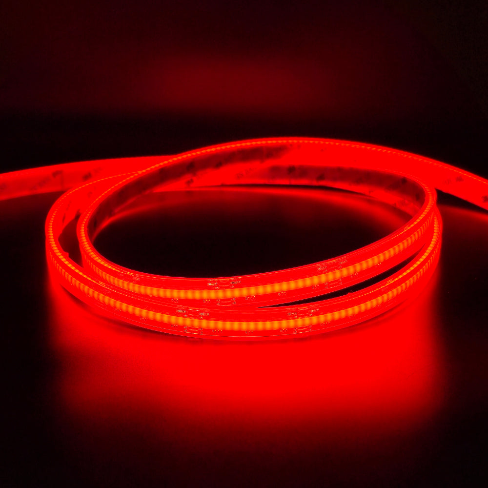 Waterproof RGB Color Changing 24V DotFree COB LED Strip Light - IP68 - UL Listed