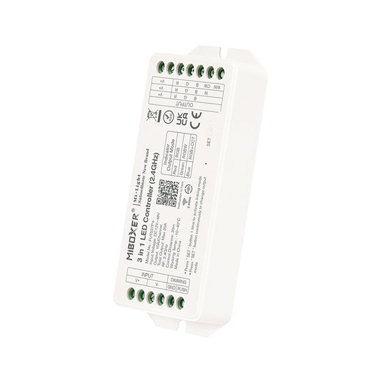 MiBoxer 2.4GHz - 3 in 1 LED Strip Controller - FUT037P+ - RGB/RGBW/RGB+CCT