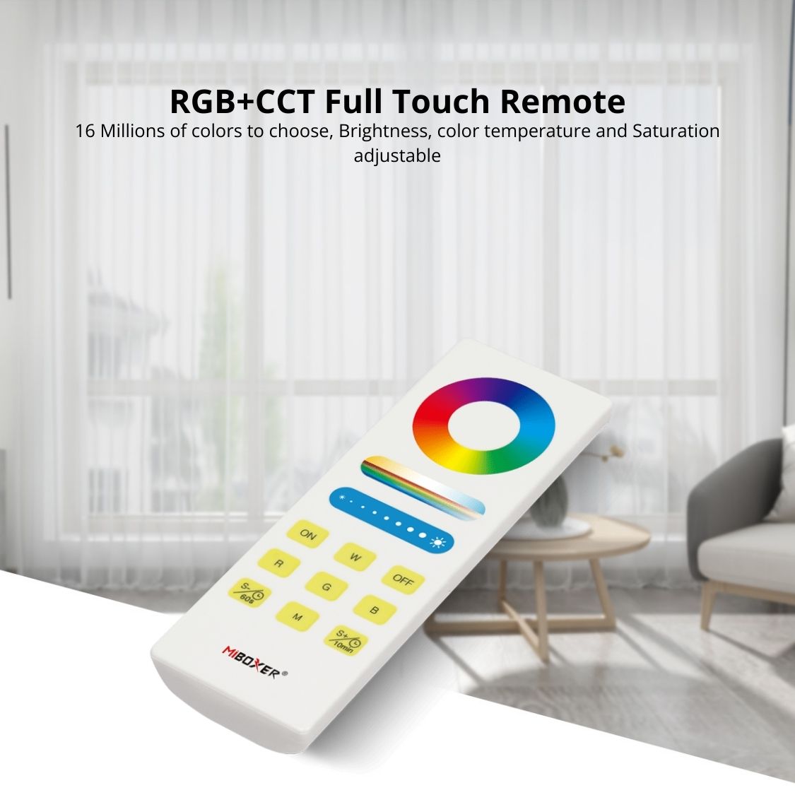MiBoxer FUT088 - RGB+CCT Full Touch Remote - 2.4G RF
