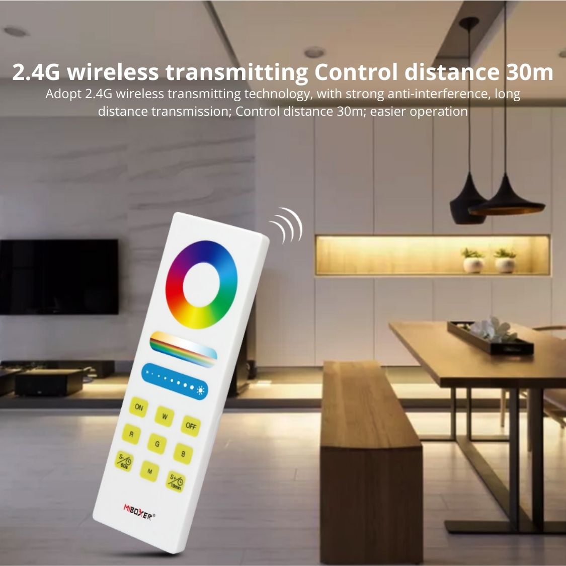 MiBoxer FUT088 - RGB+CCT Full Touch Remote - 2.4G RF