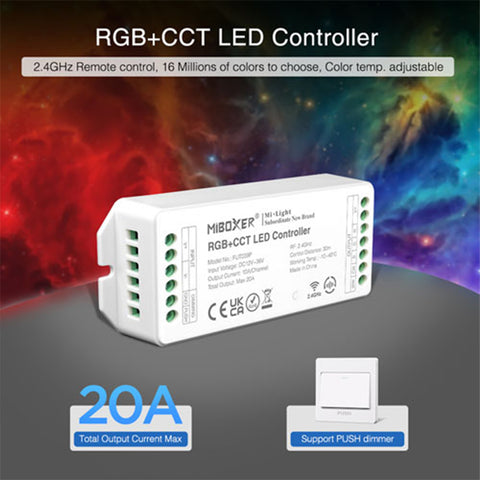 RGBCCT 12V-36V LED Controller - 2.4GHz - FUT039P - MiBoxer Mi Light