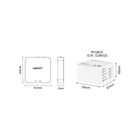 WL-Box2 MiBoxer Gateway - Tuya Smart Home - WiFi - Alexa/Google Assistant Compatible