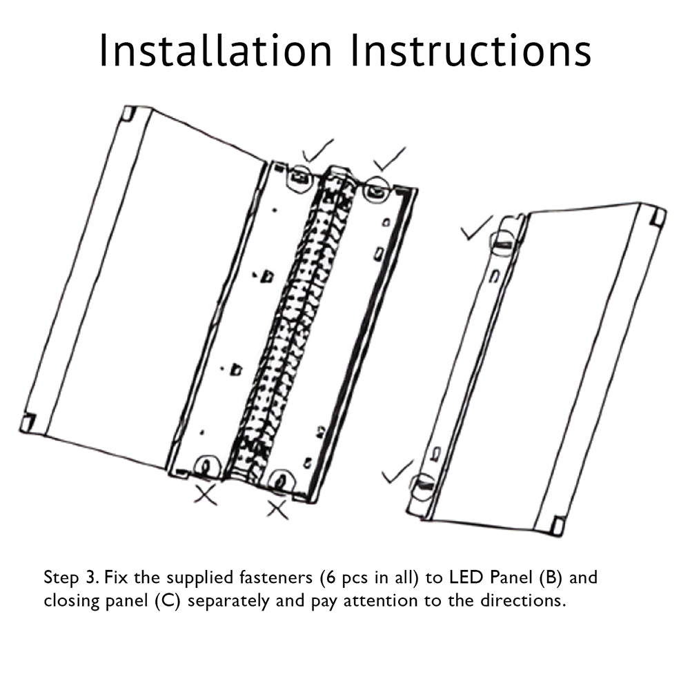 2x4 Troffer Retro Kit Panel 4000K 40W, Tool Free Assembly on Site, 2-Pack