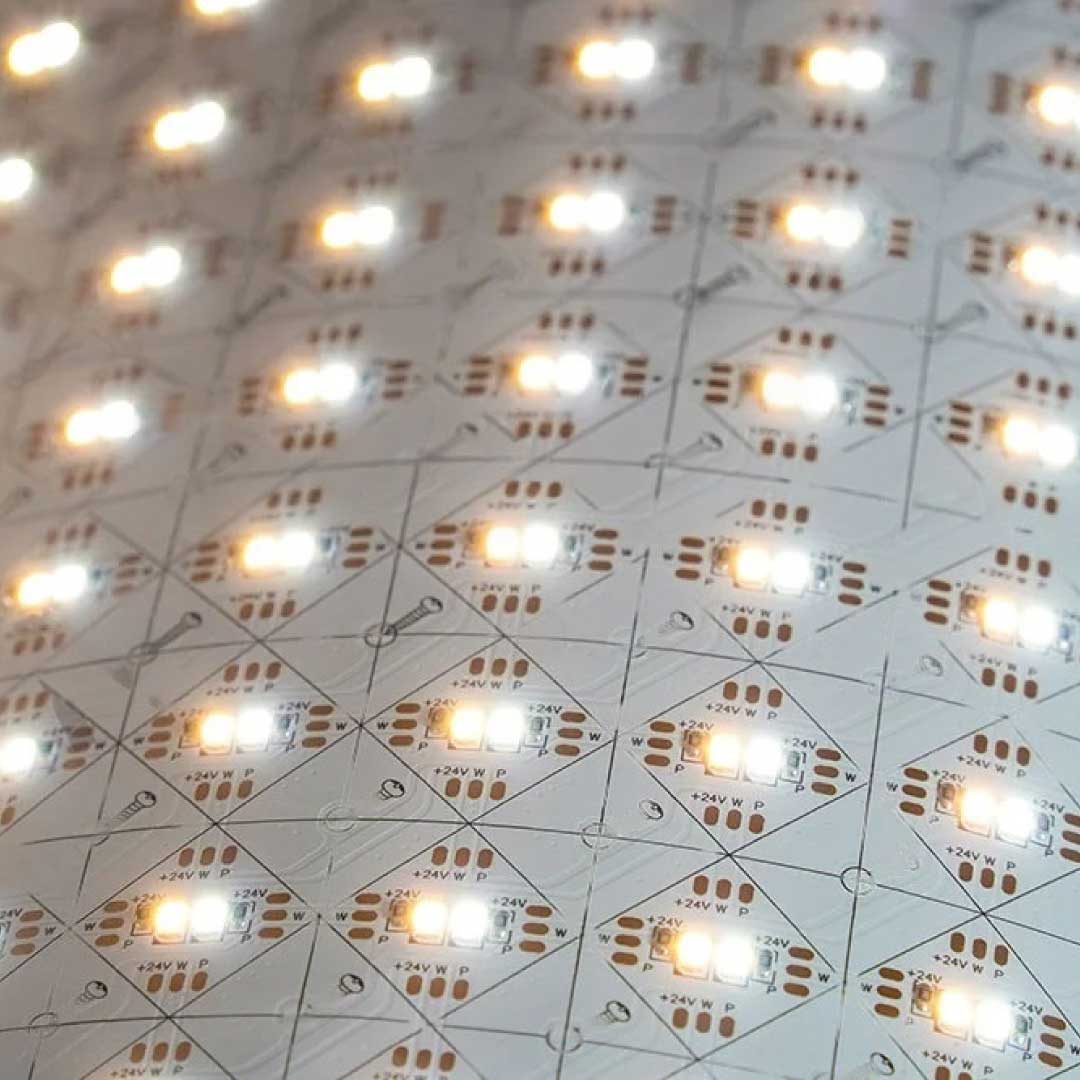 60W CCT Tunable Flexible LED Sheet | 24"×12" | 576 LEDs | 2700K–6500K | SMD2835 | Cuttable | DC24V – STL-2835-400-24