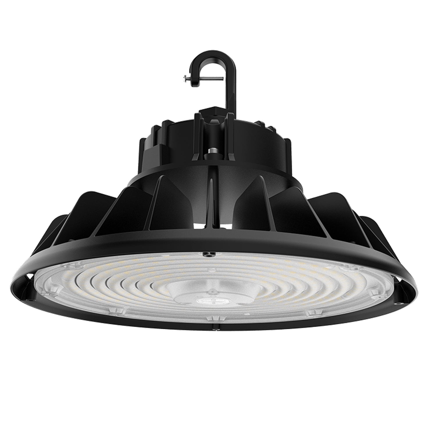240W LED UFO High Bay – Selectable 150/200/240W, 3CCT 4000K/5000K/6000K, 0-10V, UL DLC | SZ-HB240W-H-ACP (Y)