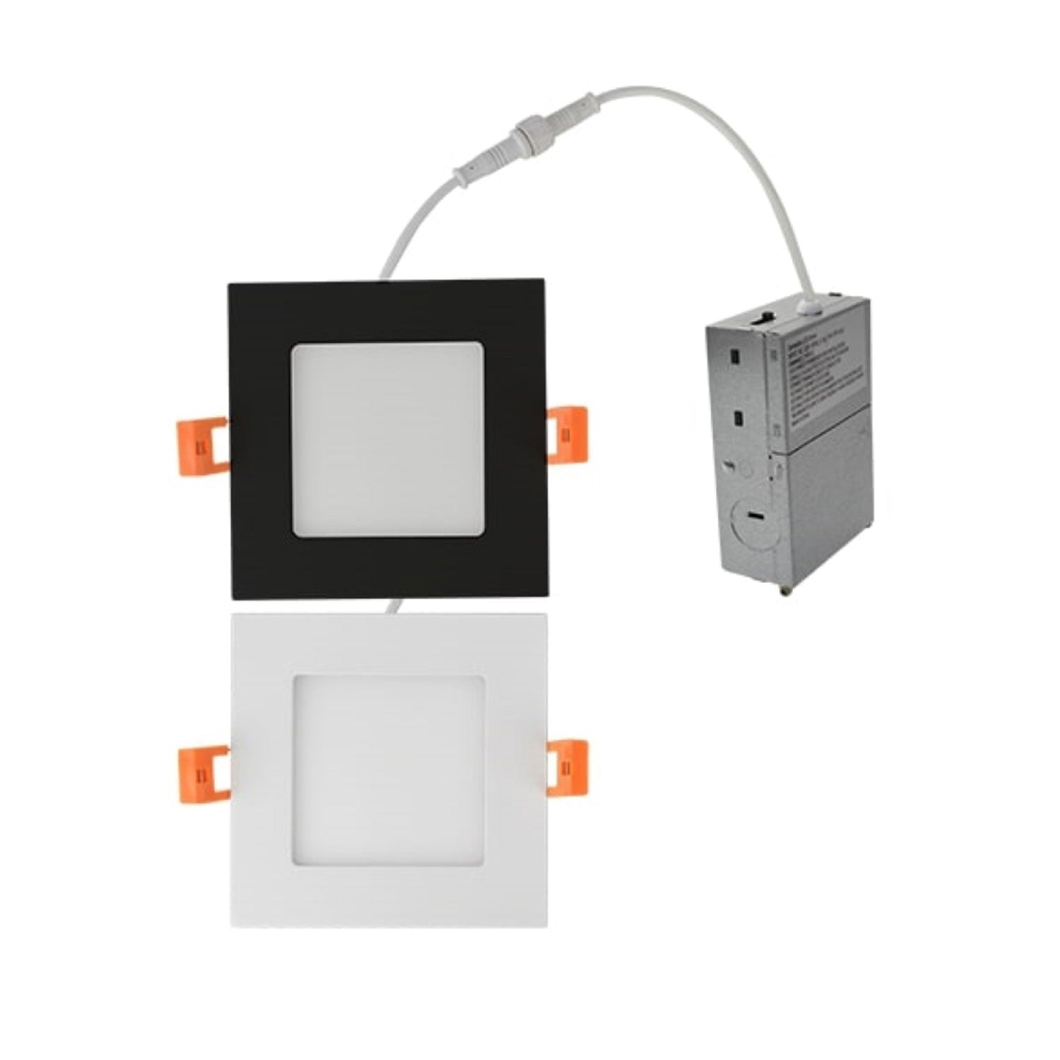 4" 12W LED Square Slim Panel 100-277V, 960 Lumens, 5CCT Selectable, Triac & 0-10V Dimmable, ETL Certified