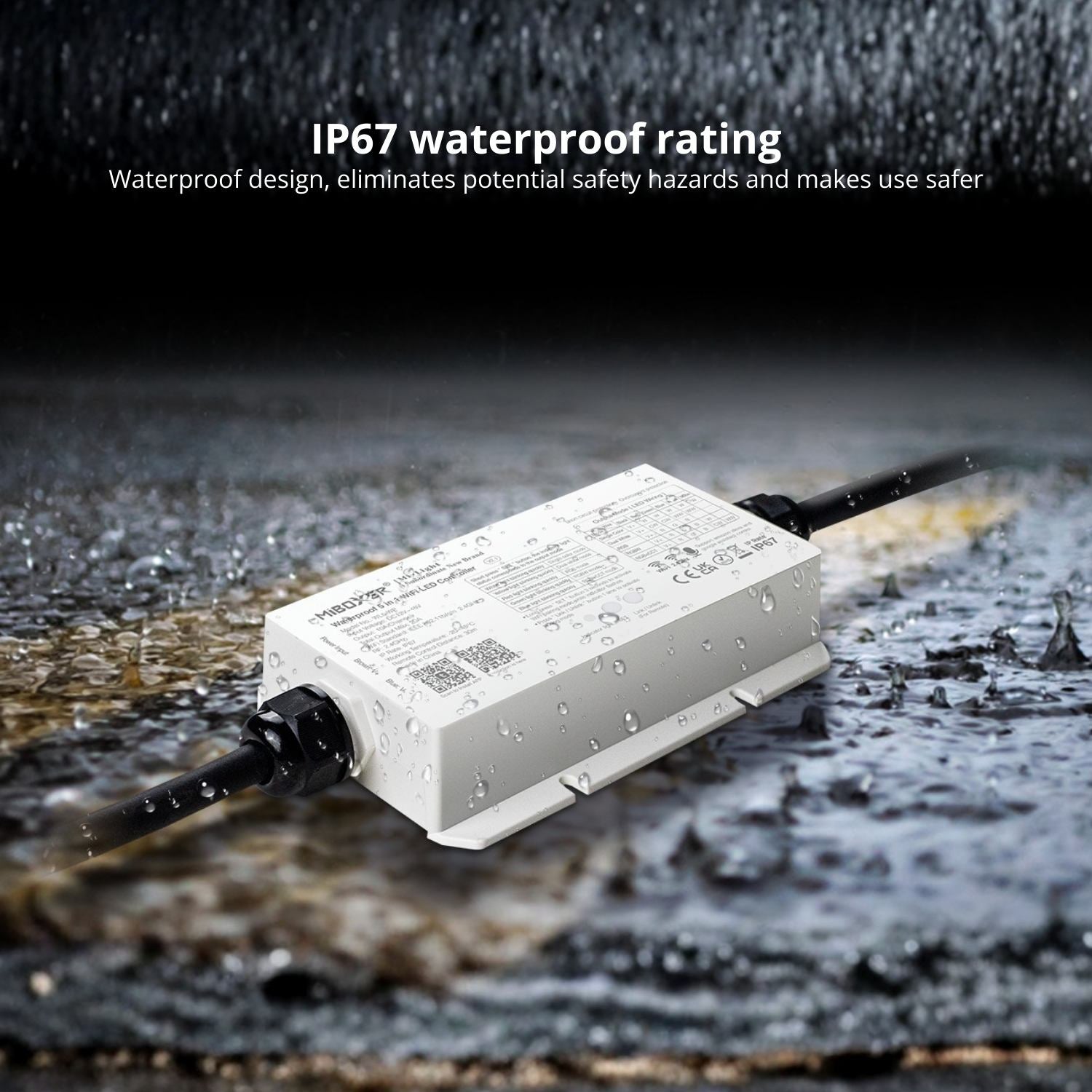 WL5-WP Waterproof 5 in 1 LED Strip Controller (WiFi+2.4GHz) Upgraded