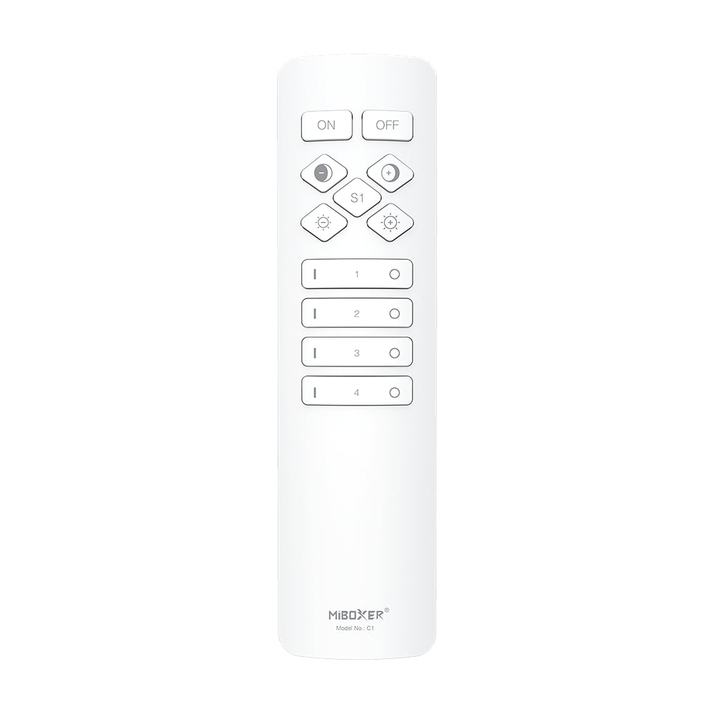 C1 4-Zone Color Temperature Remote – 2.4GHz RF – Adjustable Brightness & CCT – MiBoxer Compatible