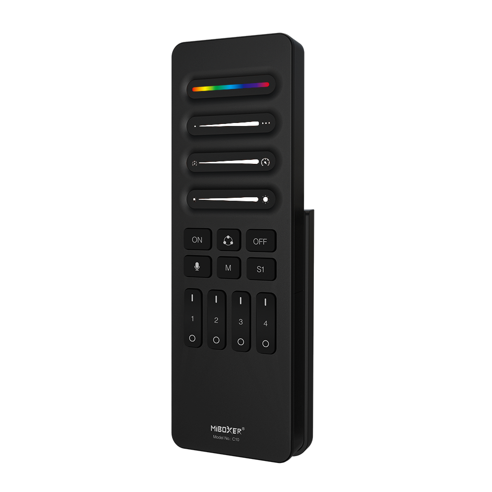 MiBoxer C10 4-Channel SPI Handheld Remote | 2.4GHz | Individual Channel Control | For Addressable LED Strip Controllers