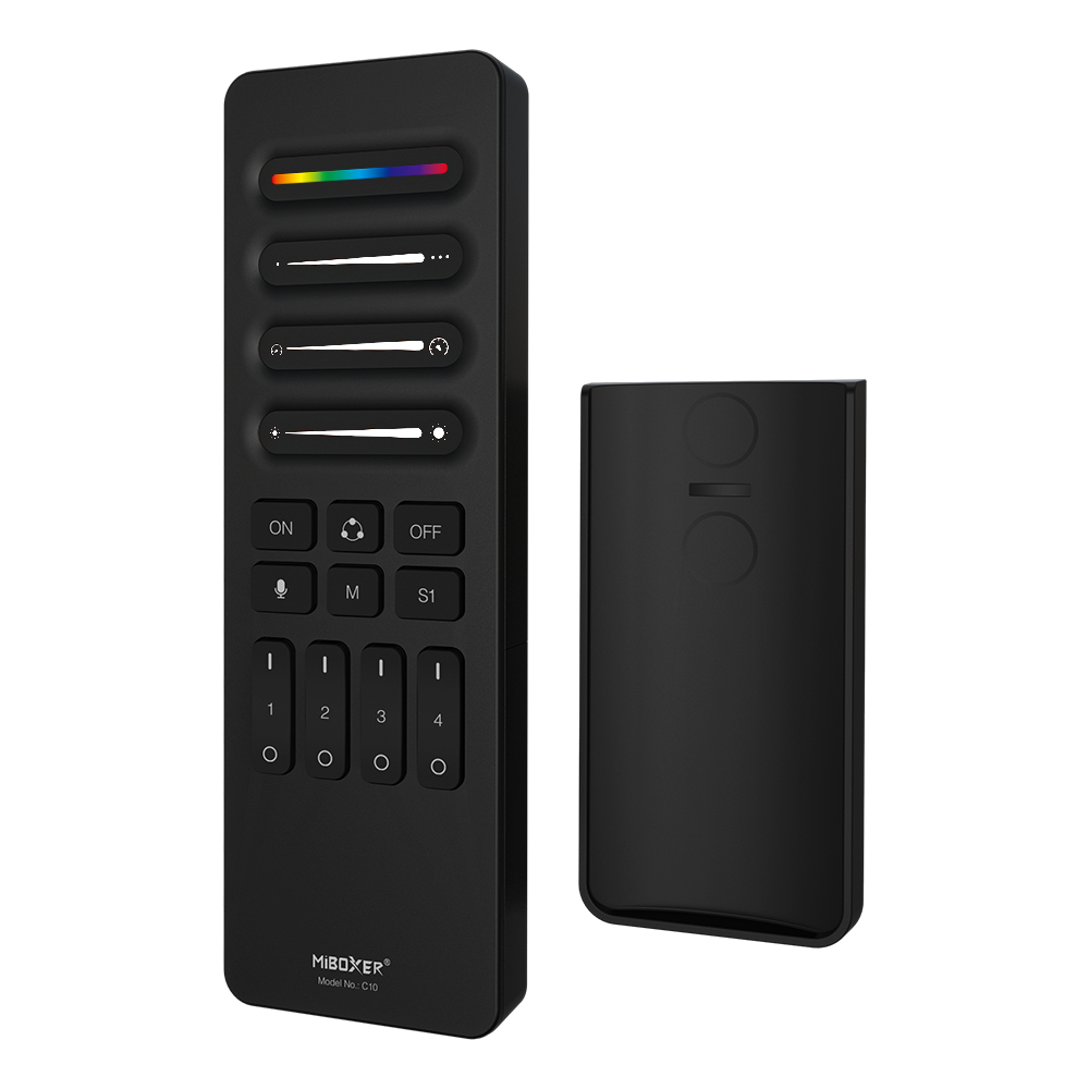 MiBoxer C10 4-Channel SPI Handheld Remote | 2.4GHz | Individual Channel Control | For Addressable LED Strip Controllers