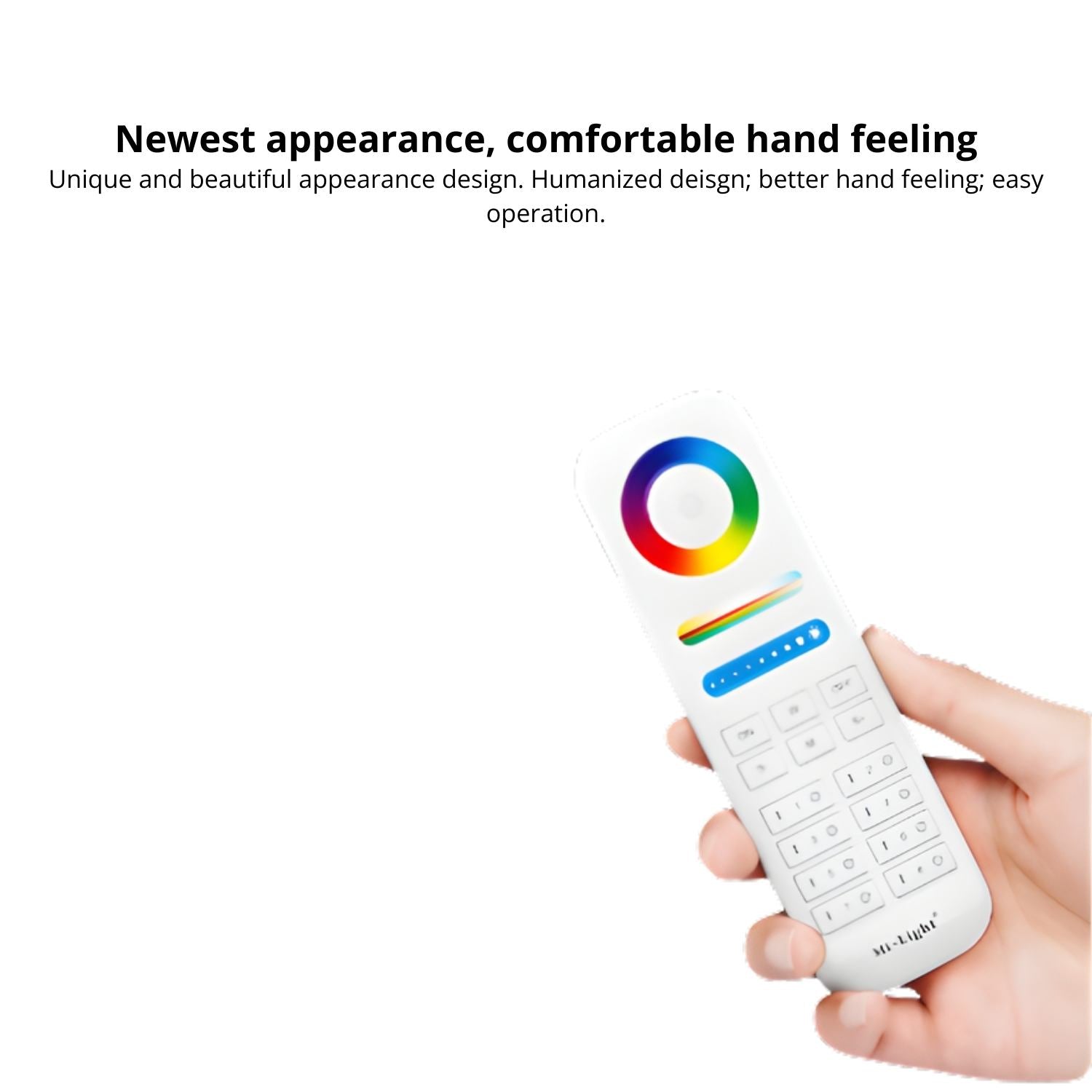 MiBoxer FUT089-B 8-Zone RGB+CCT Full Touch Remote - 2.4G RF