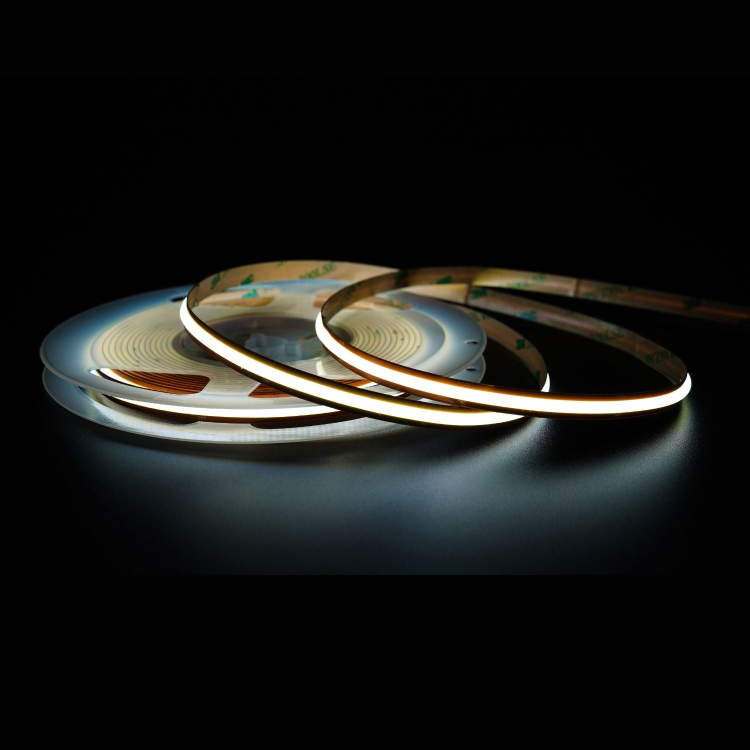 Free Cutting COB LED Strip Light – 24V, 528 Chips/m, 4W/ft, 90+ CRI, 5M Roll, IP20 UL Listed