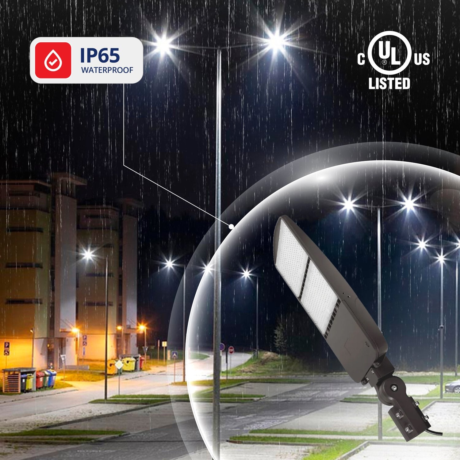 240W Shoebox Area Light for Parking Lot - 5700K UL Listed
