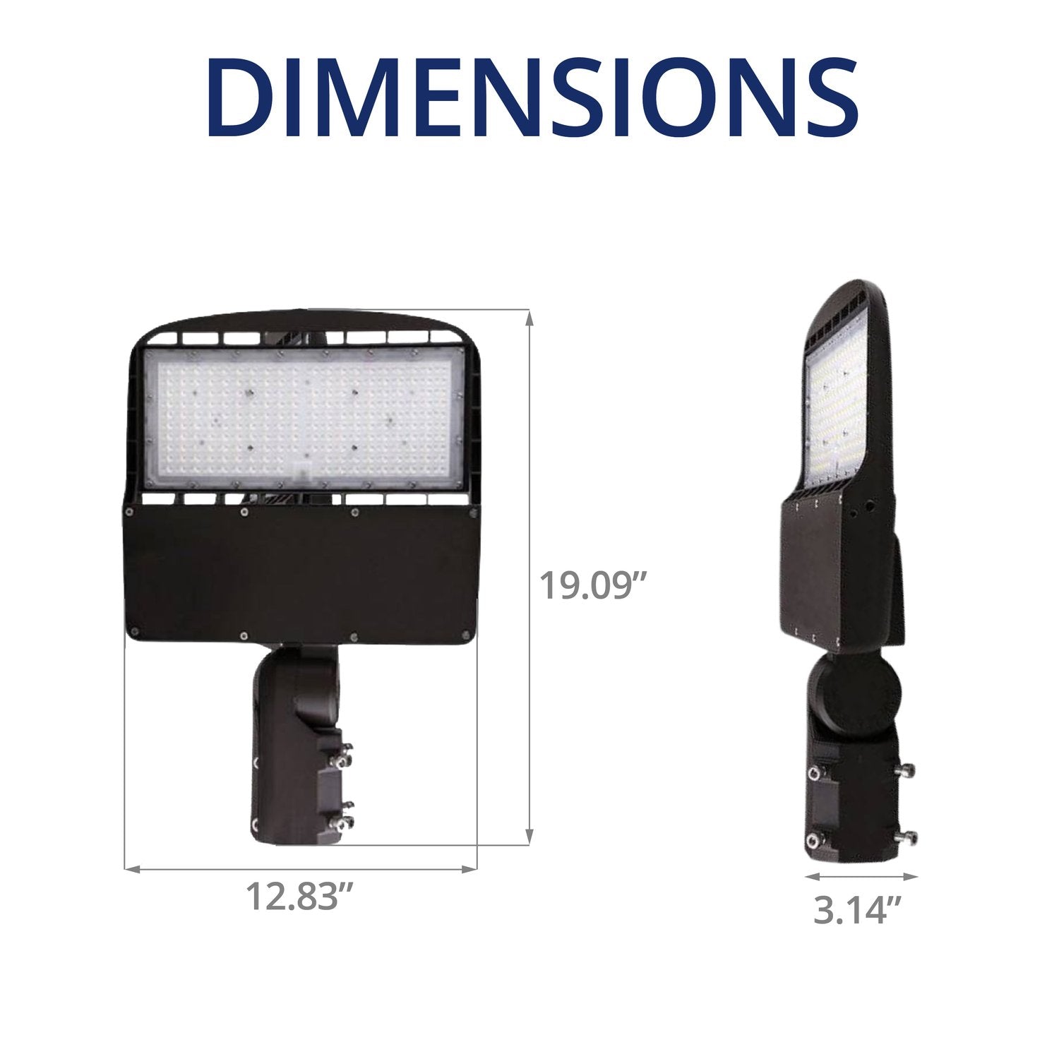 150W Shoebox Area Light for Parking Lot - 5700K UL DLC Listed