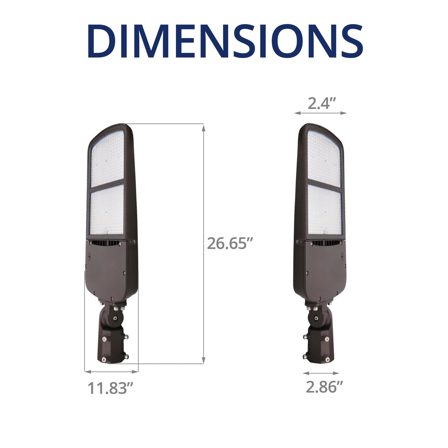 300W SP2 Shoebox Area Light for Parking Lot - 5700K UL DLC Listed