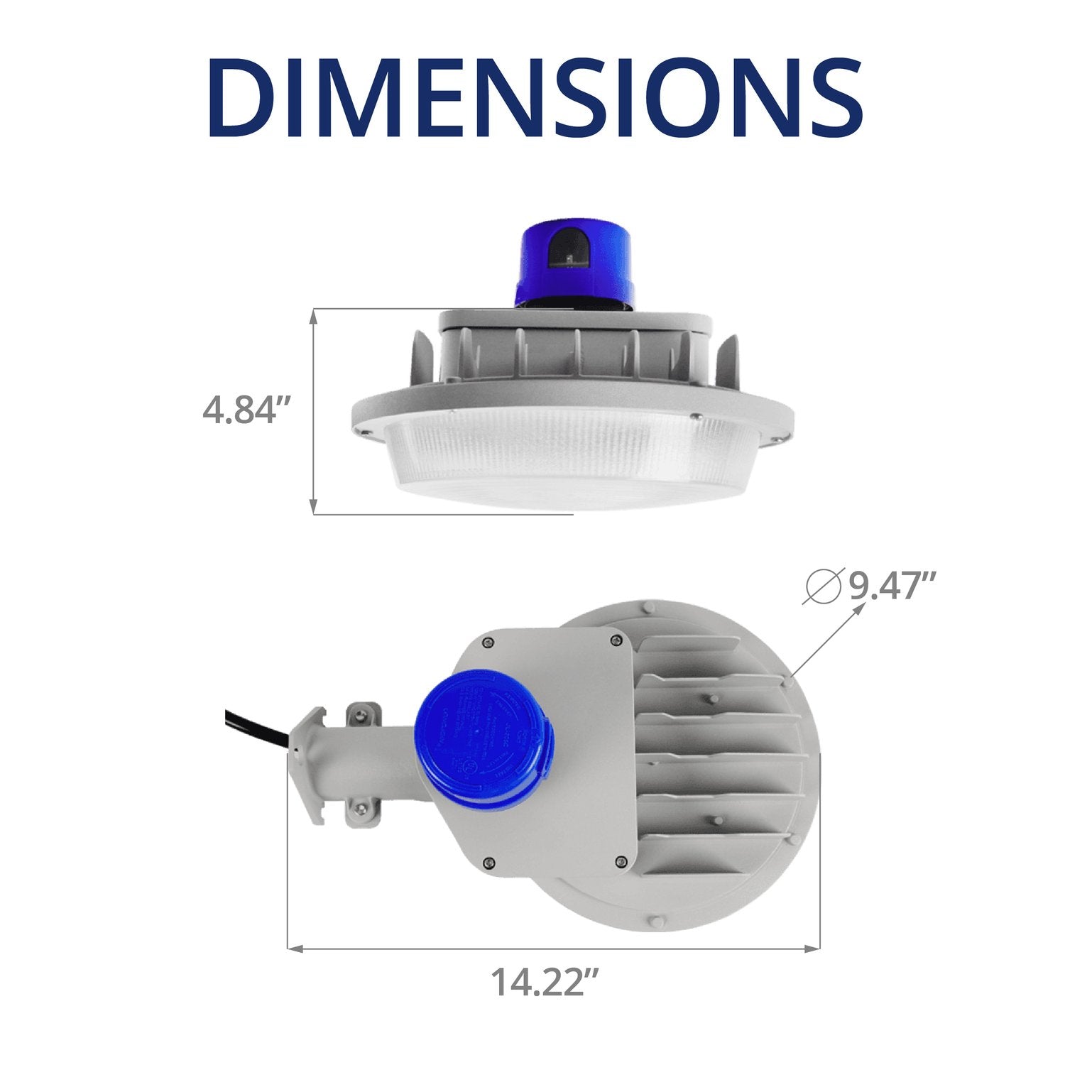 70W LED Barn Light - CCT Selectable 5000K - IP65 | AC 120-277V | TS-BL02-70K-50W