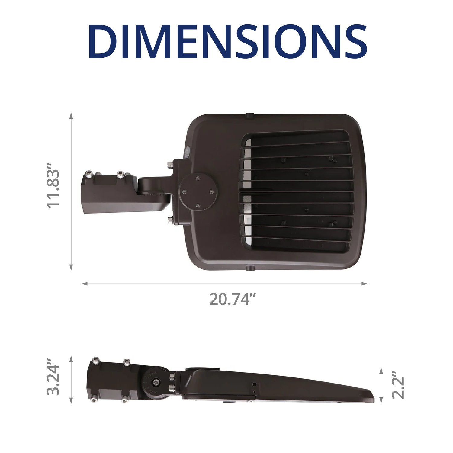150W SP2 Shoebox Area Light for Parking Lot - 5700K UL DLC Listed