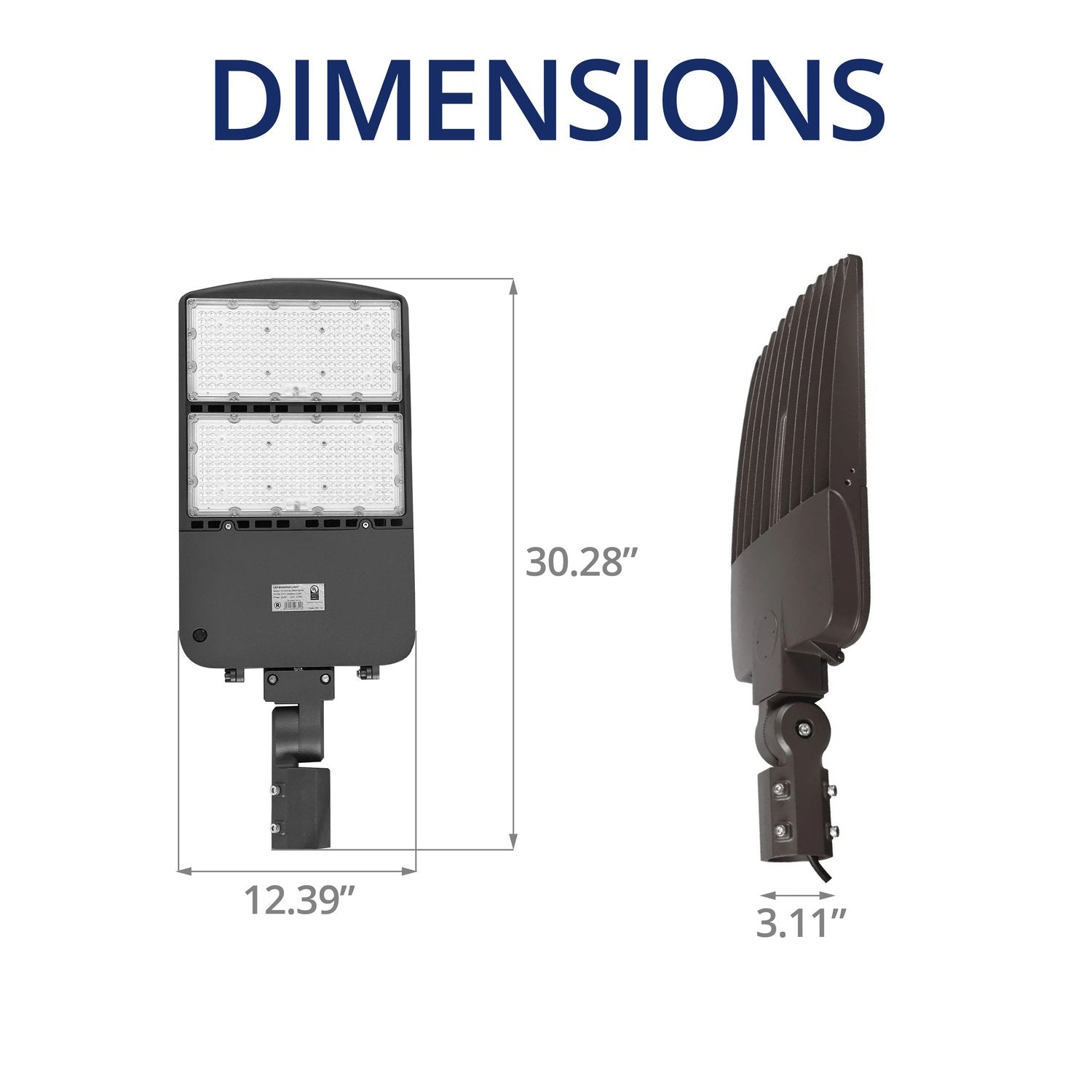 240W Shoebox Area Light for Parking Lot - 5700K UL Listed