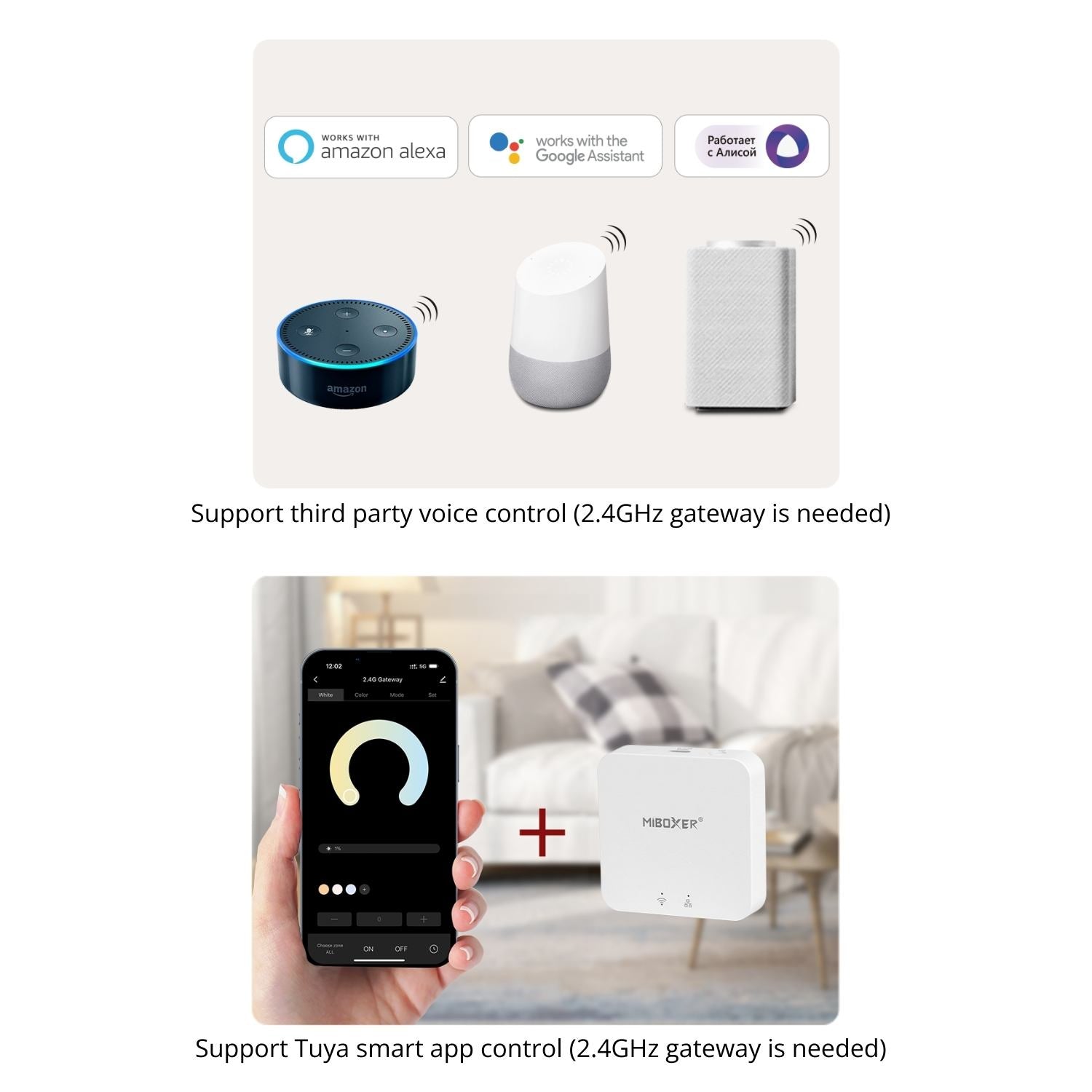 MiBoxer MR2 Mini 2-in-1 LED Controller | 2.4GHz Wireless | Single Color & CCT | DC12-24V 6A Max
