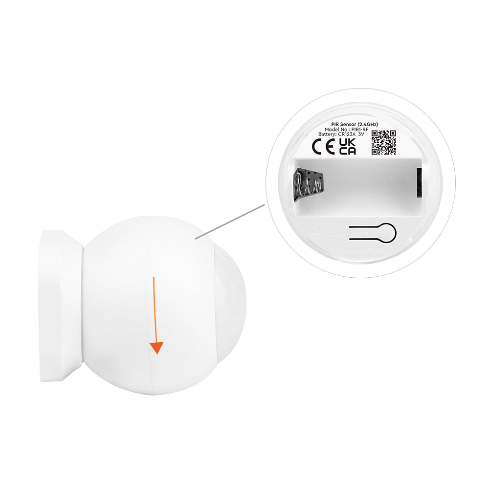 MiBoxer PIR1-RF PIR Motion Sensor | 2.4GHz Wireless | 120° Detection | Auto On/Off for LED Lighting