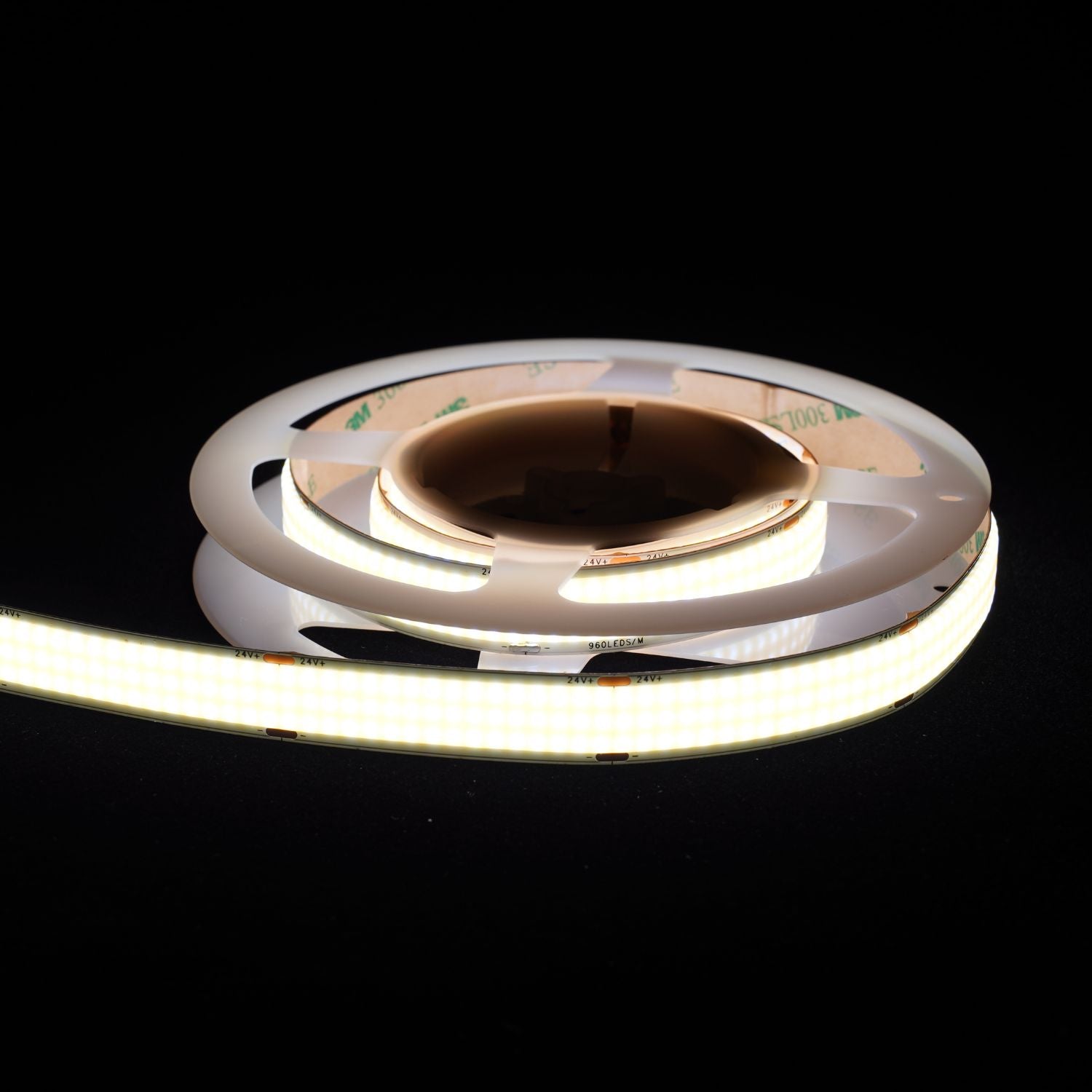 Super Wide 15mm COB LED Strip Light – 24V DC, 7.6W/ft, 762lm/ft, High CRI 90+, IP20