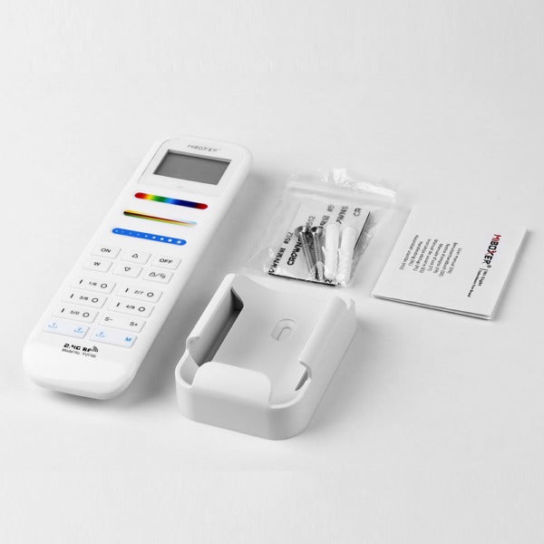 FUT100 100-Zone RGB+CCT Remote – 2.4GHz Wireless Control, Multi-Zone Compatibility, Color Memory & Child Lock