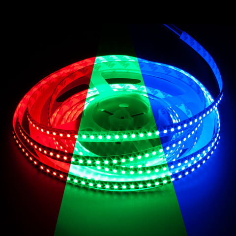 SMD 5050 RGB 25ft LED Strip Light - 60leds/m, 12V, UL Listed