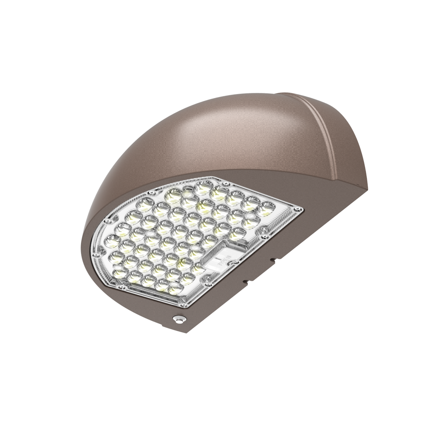 80W LED Half Moon Wall Pack Wattage and CCT Selectable with Photocell | WP-80/64/48W-XXK-P
