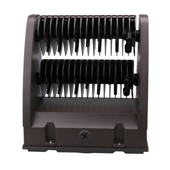 120W LED Rotatable Wall Pack Light Brown Housing AC 120-277V CCT 5000K | WPB-120W-120V-50K-V2