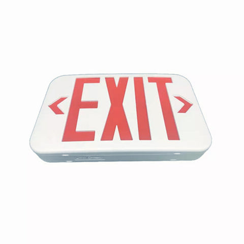 LED Exit Sign - Red Letters - Universal Mount - 90+ Minutes Backup - Double Sided - UL Listed