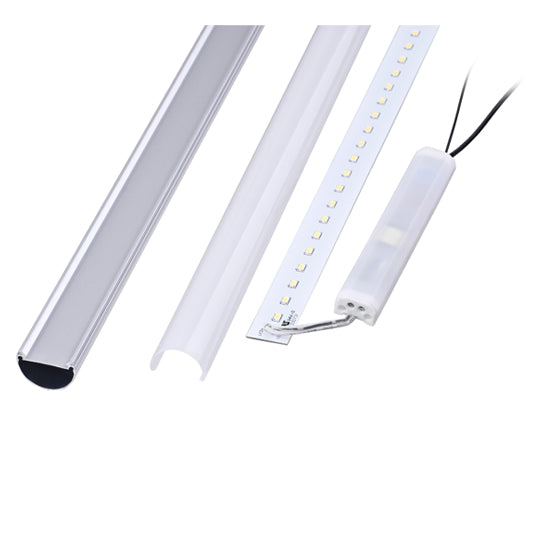 LED T8 3ft 15W Tube Light 6500K - Direct Power - Clear Cover - G13 Dual Pin - UL DLC Listed - 25 Pack